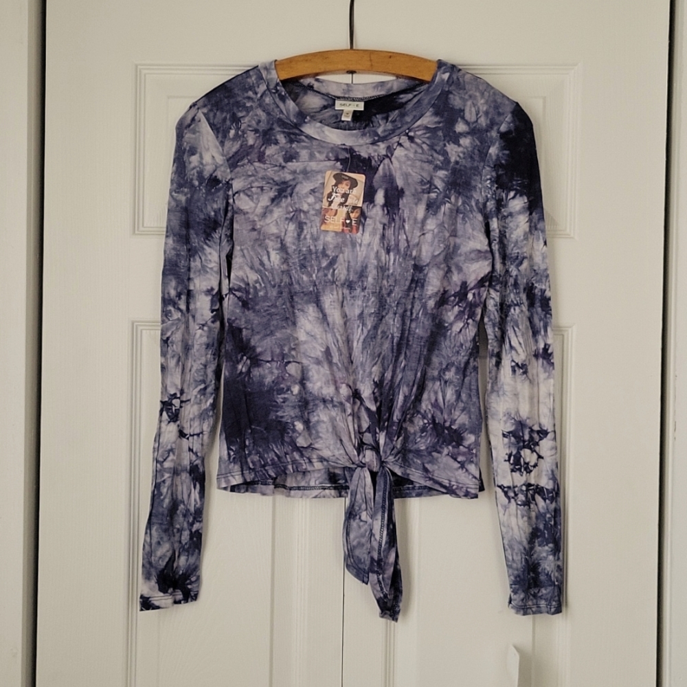Selfie by self esteem tie dye long sleeve shirt